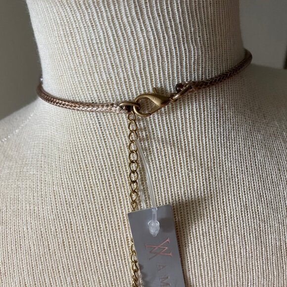 NWT Blue Green Glass Centerpiece and Heishi Beaded Necklace from Cancun - Picture 6 of 11